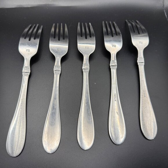 Oneida Avondale II 5 Piece Dinner Fork Silverware Set Replacements - Picture 2 of 4